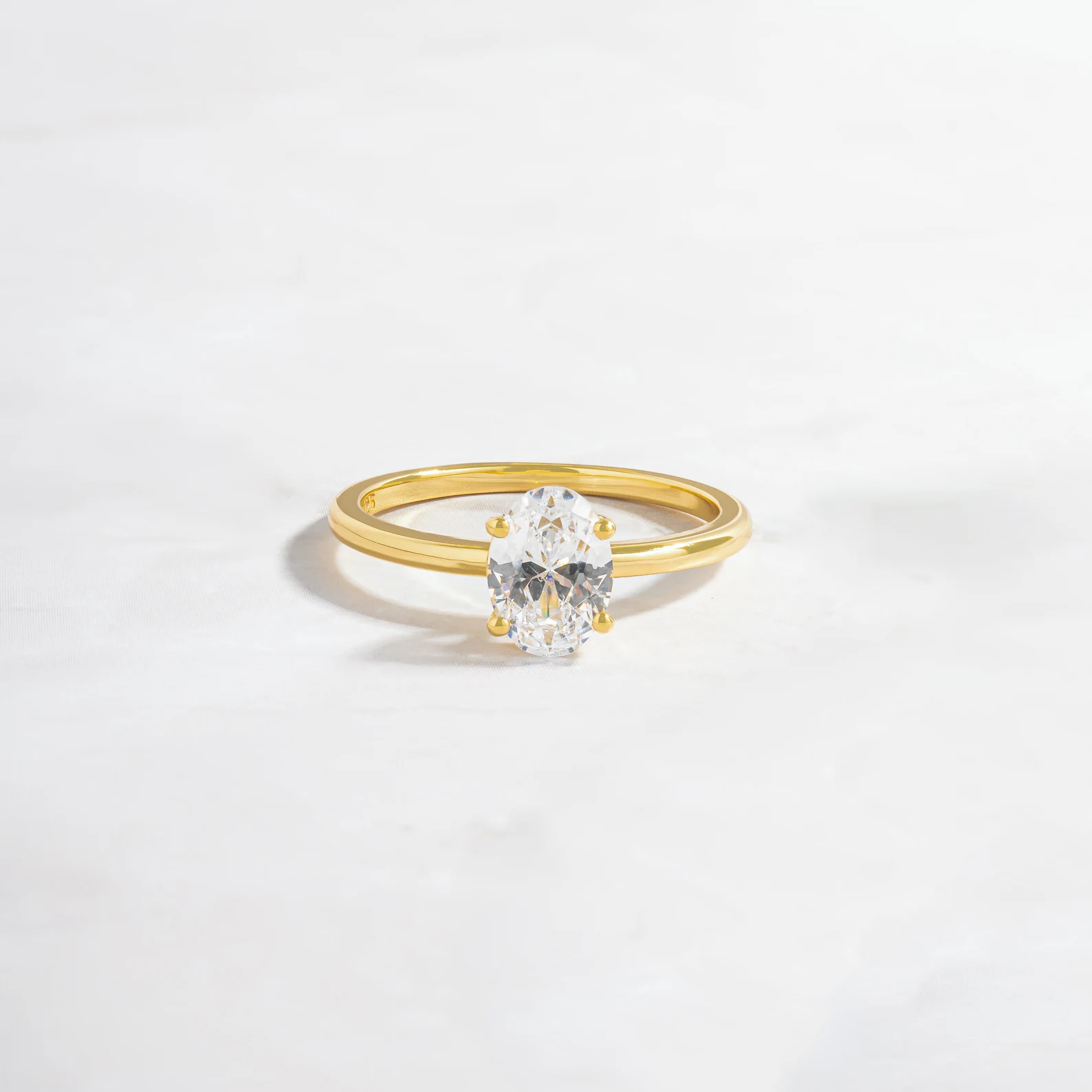 Classic Solitaire Crystal Ring - Image 2